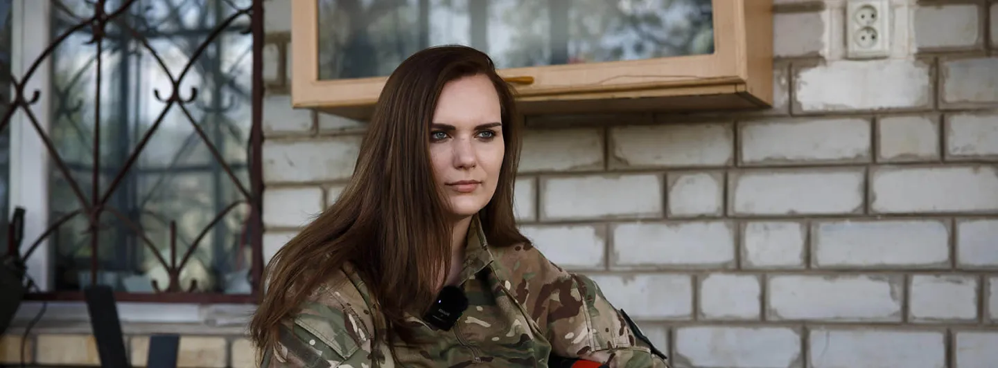 image of Iryna Tsybukh in miltary uniform